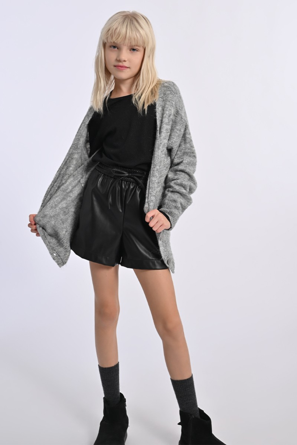 Heather knitted cardigan