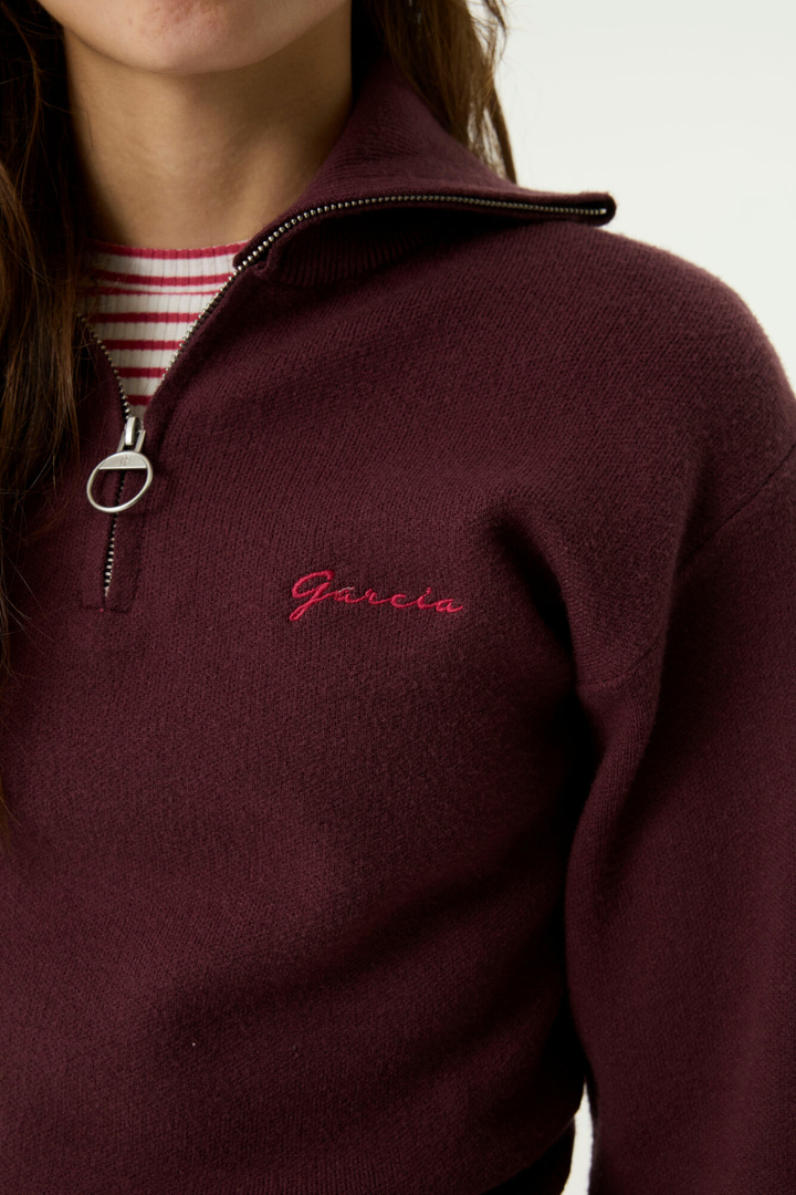 GARCIA Half-Zip Knit Pullover