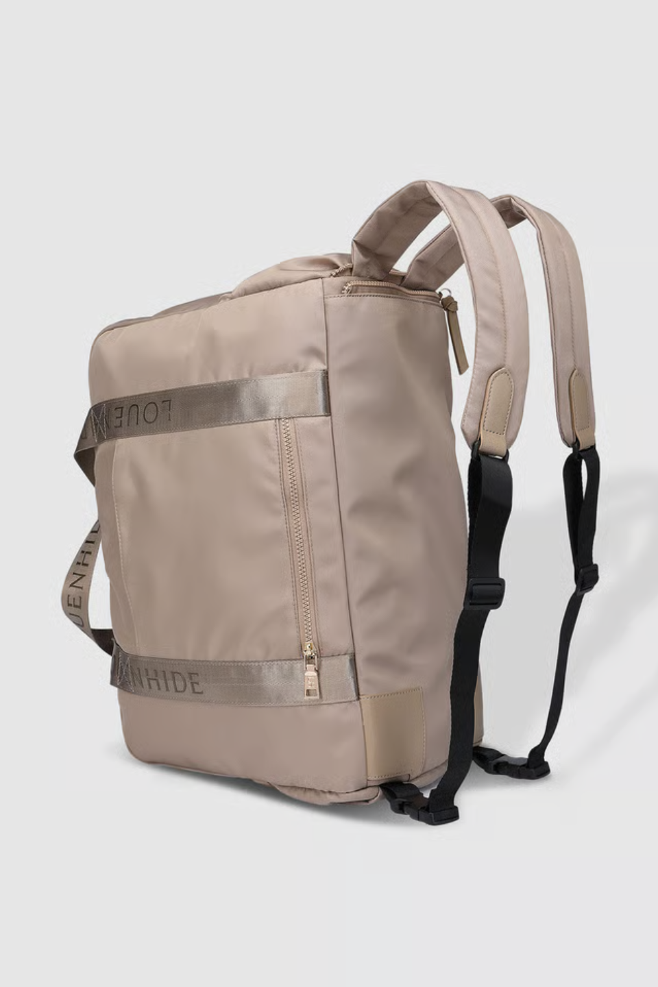 Jenn Nylon Travel Bag in Beige