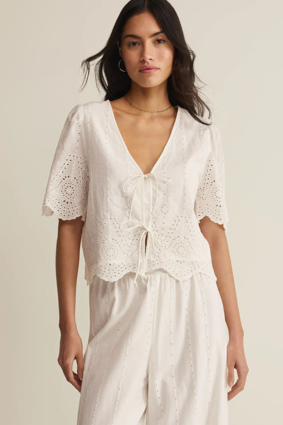 Z Supply Oceanside Embroidered Top Z SUPPLY