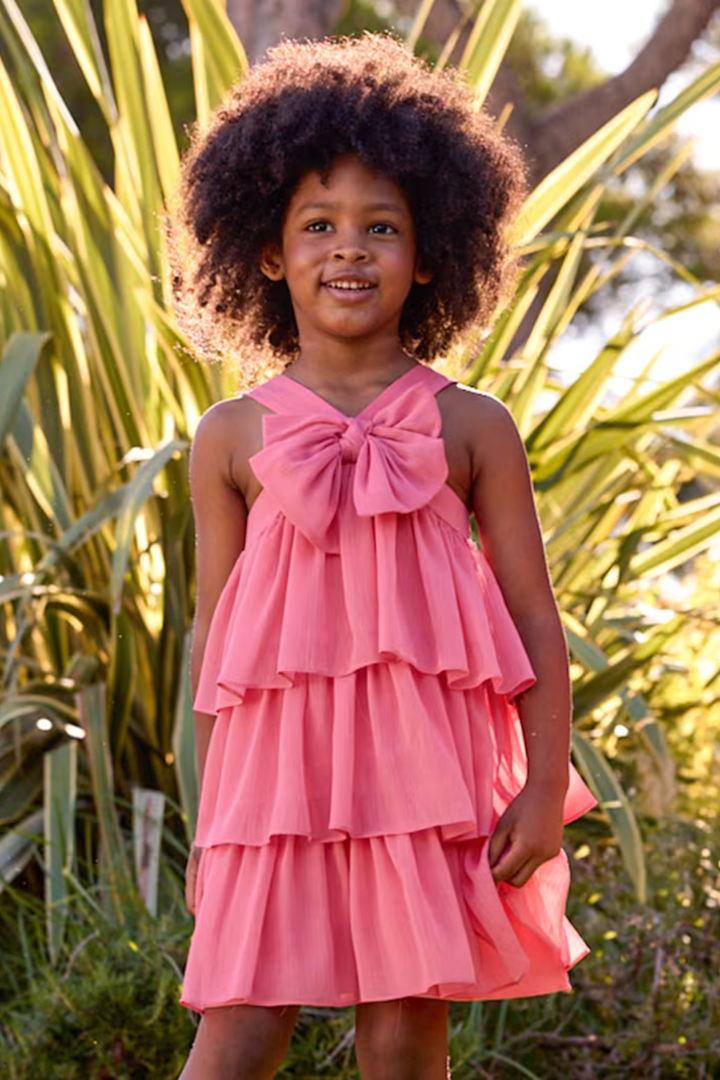 Ruffled Dress - Hot Peppers Clothing
