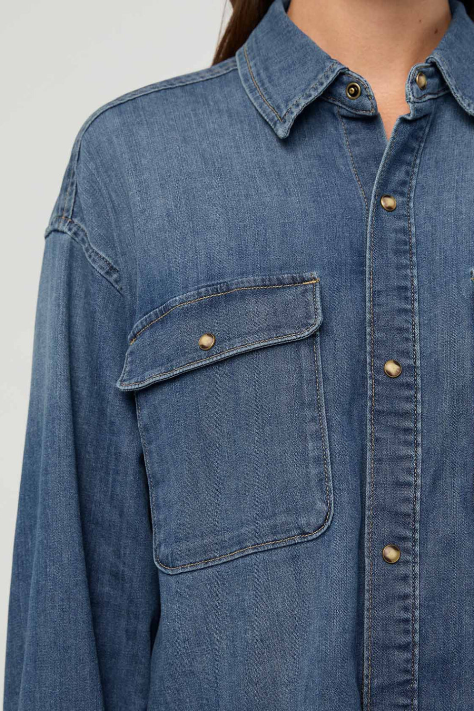 DU/ER Performance Denim Lite Boxy Shirt