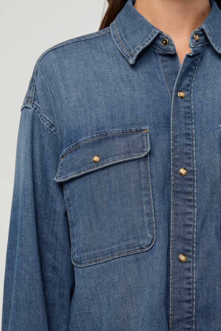 DU/ER Performance Denim Lite Boxy Shirt