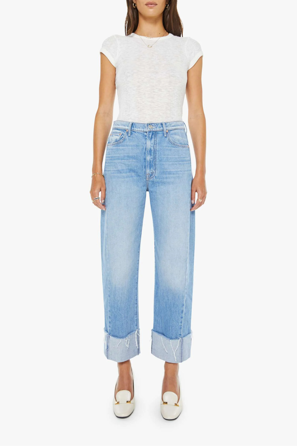 MOTHER The Half-Pipe Ankle Cuff Fray - Hot Peppers Clothing