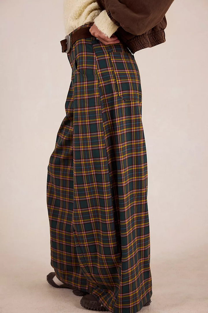 Free People About It Baggy Wide-Leg Trousers