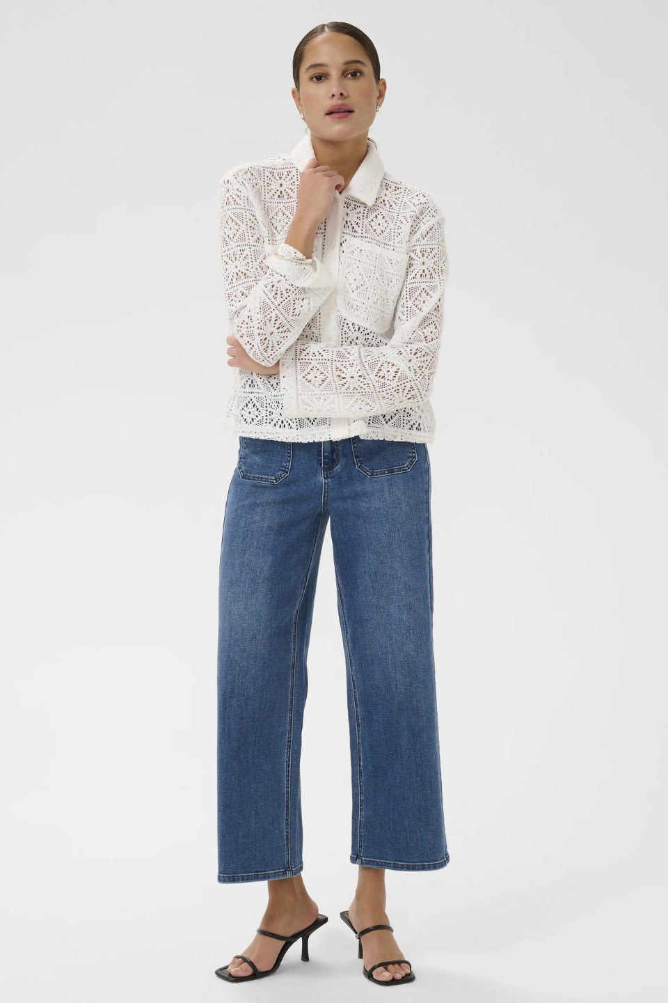 KAFFE Cindy Crochet Shirt KAFFE