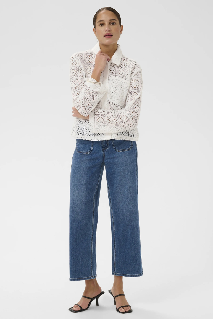 KAFFE Cindy Crochet Shirt KAFFE