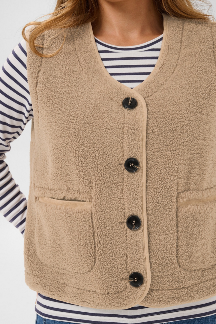 Kaffe Linn Reversible Teddy Vest