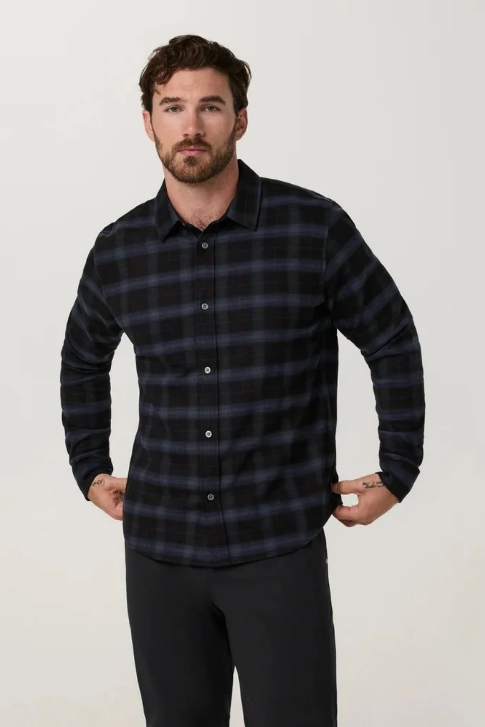 Vuori Long Sleeve Midweight Flannel Shirt