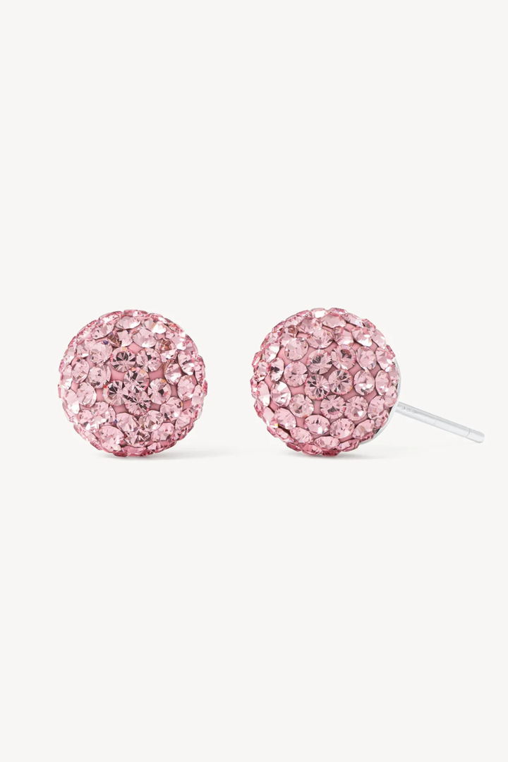 H&amp;B Pink Medium Sparkle Ball™ Stud Earrings