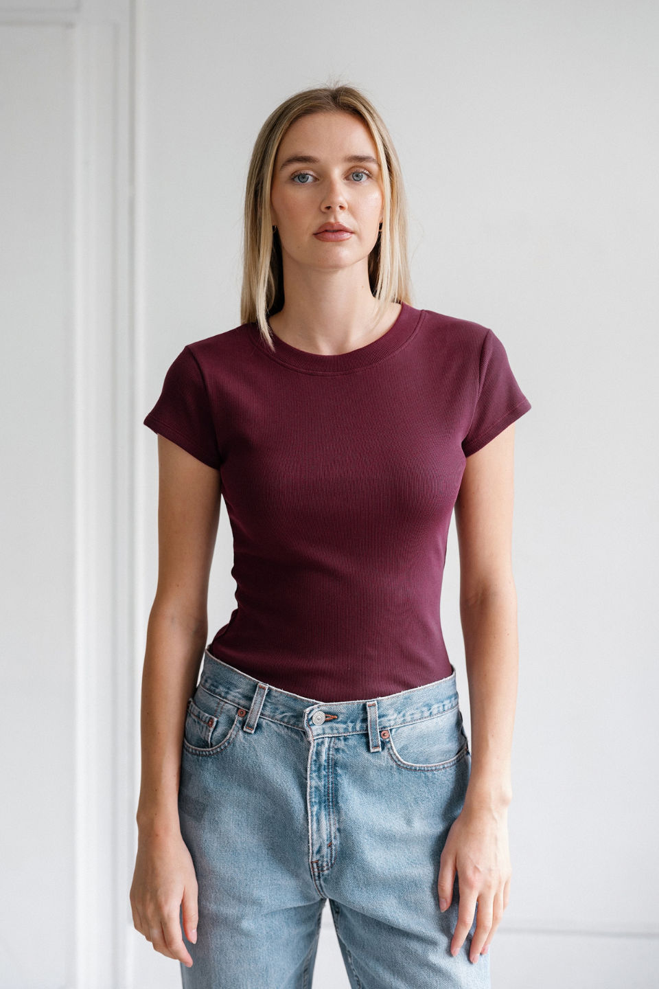 Brunette The Label Ribbed Tee