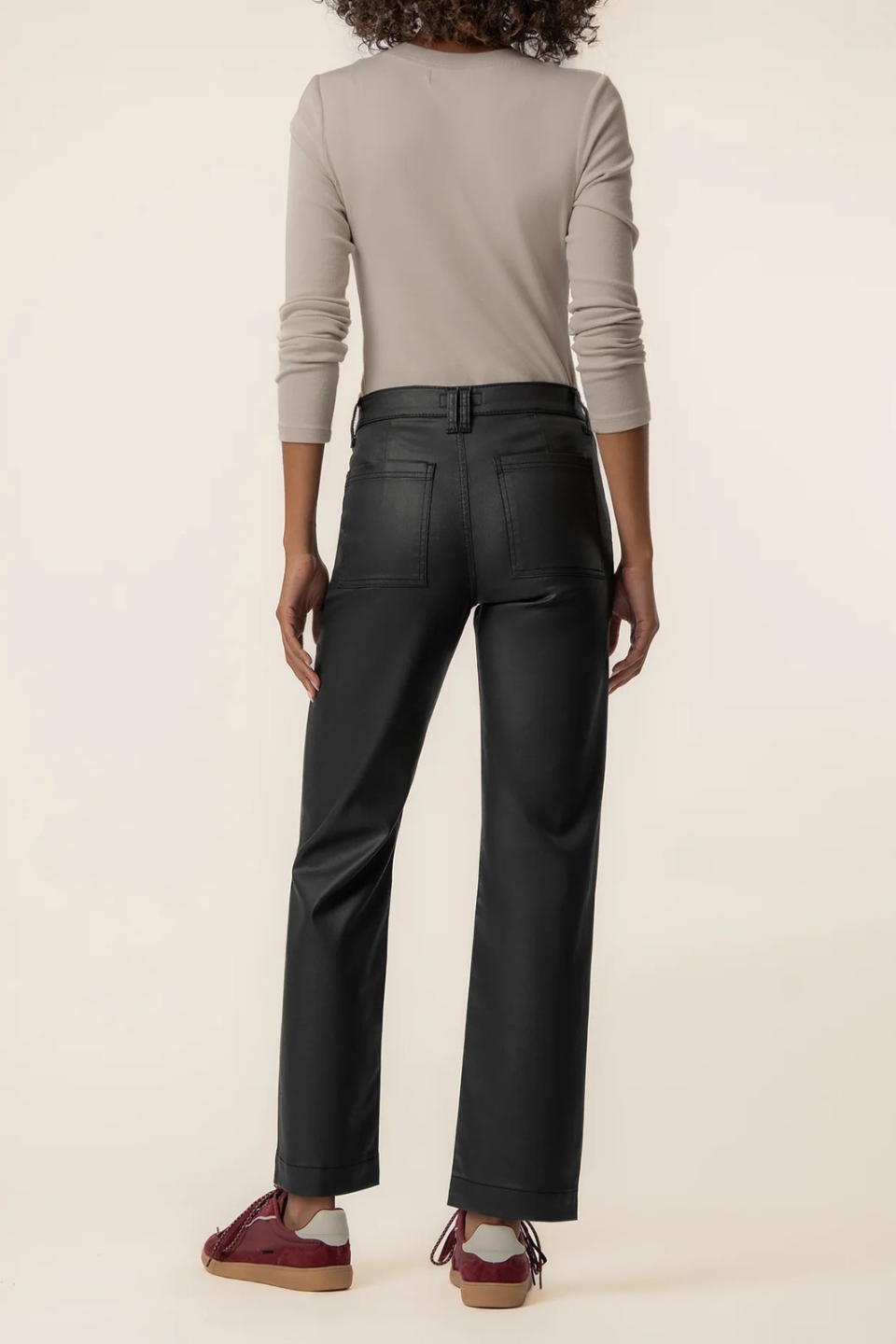 KUT From The Kloth Avery Coated High Rise Straight Leg