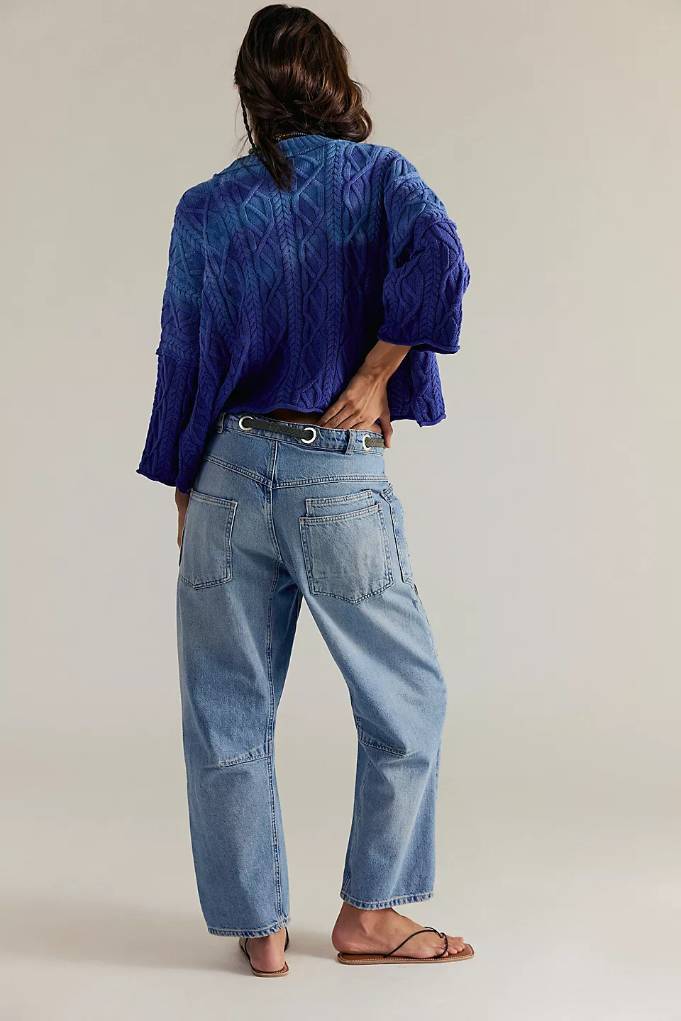 We The Free Moxie Pull-On Barrel Jeans FREE PEOPLE