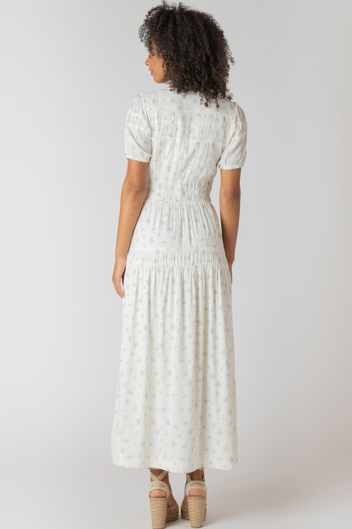 Dixie Button Smocking Dress - Hot Peppers Clothing