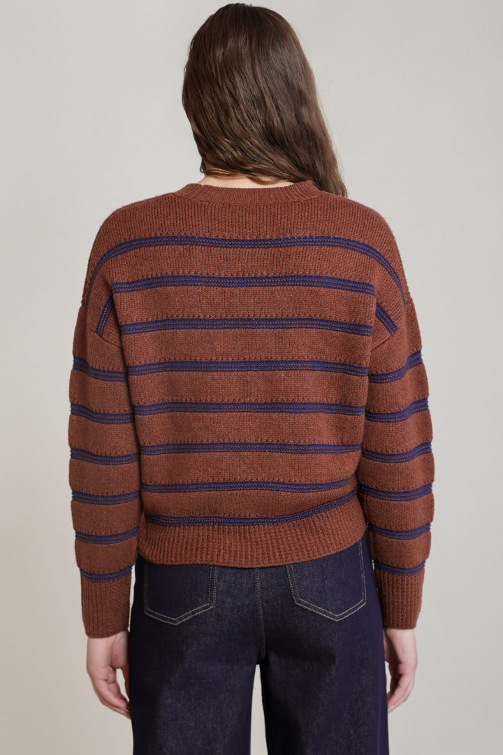 Dex Jacqueline Stripe Crewneck