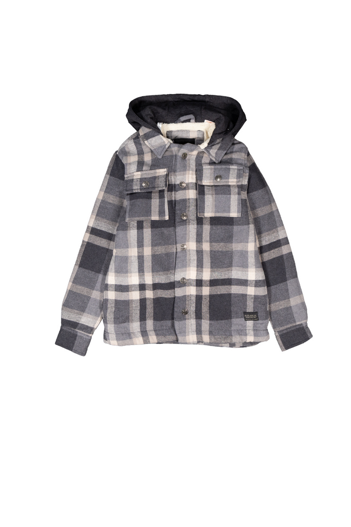 Lined Hooded Flannel Jacket