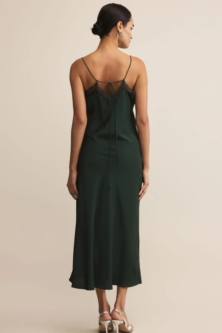 After Hours Luxe Satin Midi Dress