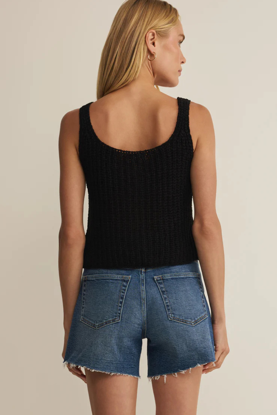 Z Supply Tate Lace Up Sweater Top Z SUPPLY