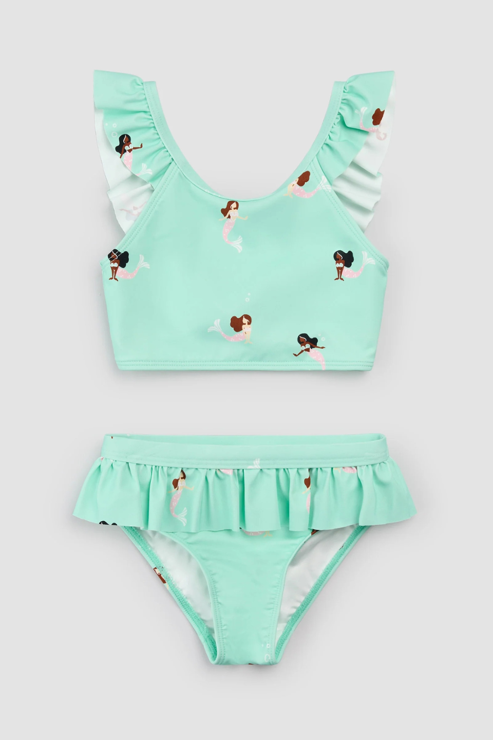 Mermaid Print on Aqua Bikini - Hot Peppers Clothing