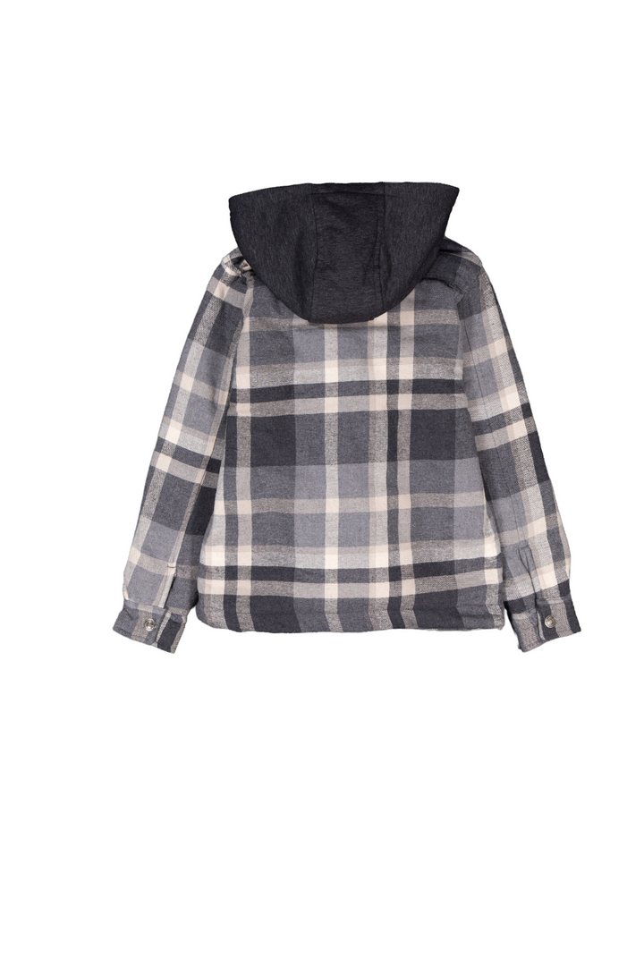 Lined Hooded Flannel Jacket