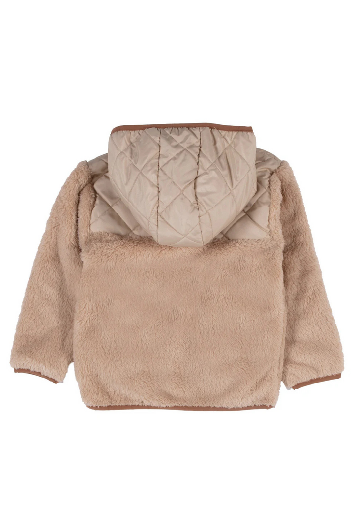 Beige Hooded Jacket