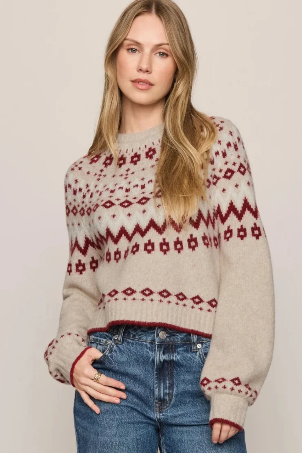Z Supply String The Lights Fair Isle Sweater
