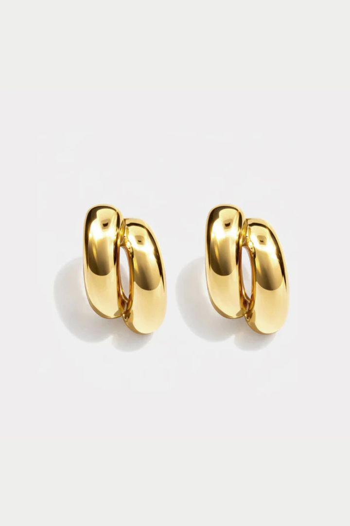 Gold-plated stainless steel claw earrings - Hot Peppers Clothing