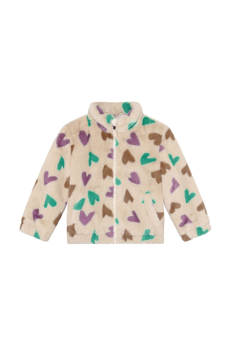 Daily Seven Winter Jacket Hearts - Sandshell