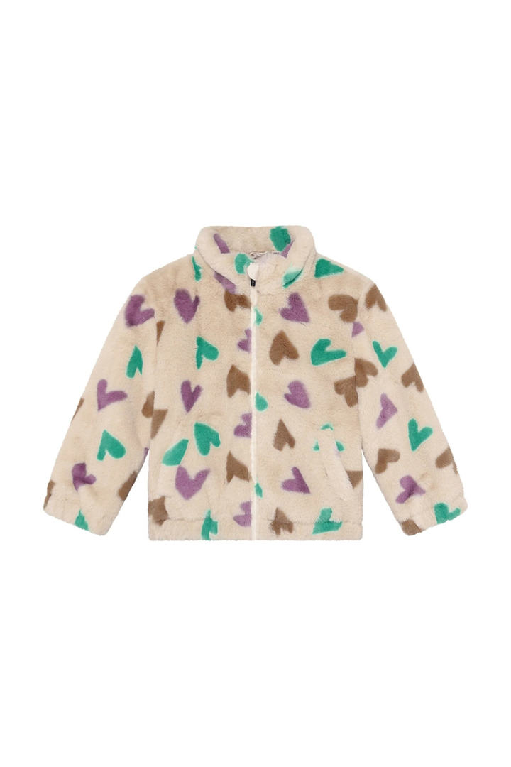 Daily Seven Winter Jacket Hearts - Sandshell