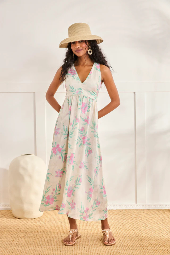 NKNnekane FLORAL JAQUART DRESS - Hot Peppers Clothing