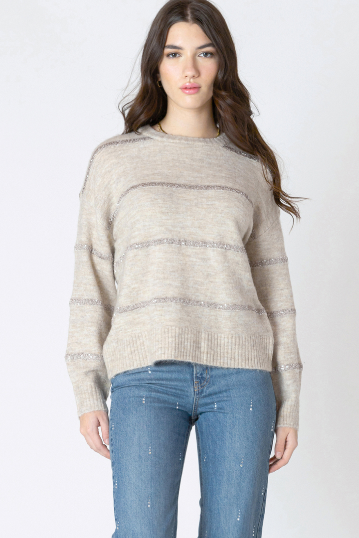 Opal Sequin Stripe Sweater