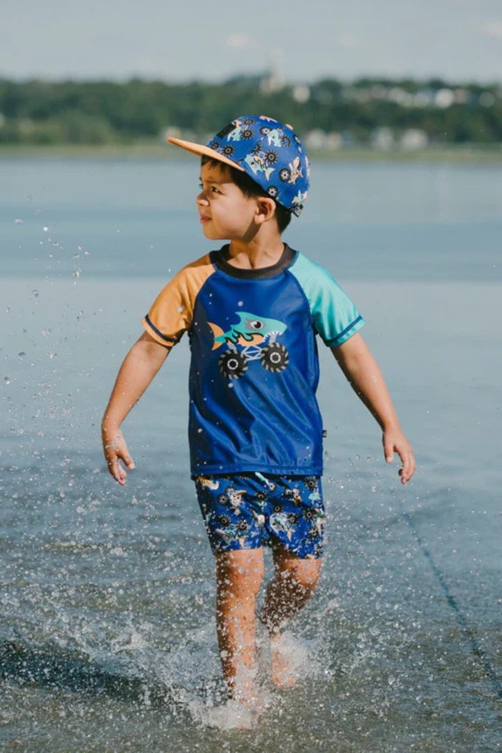 Boardshorts Blue Truck Print
