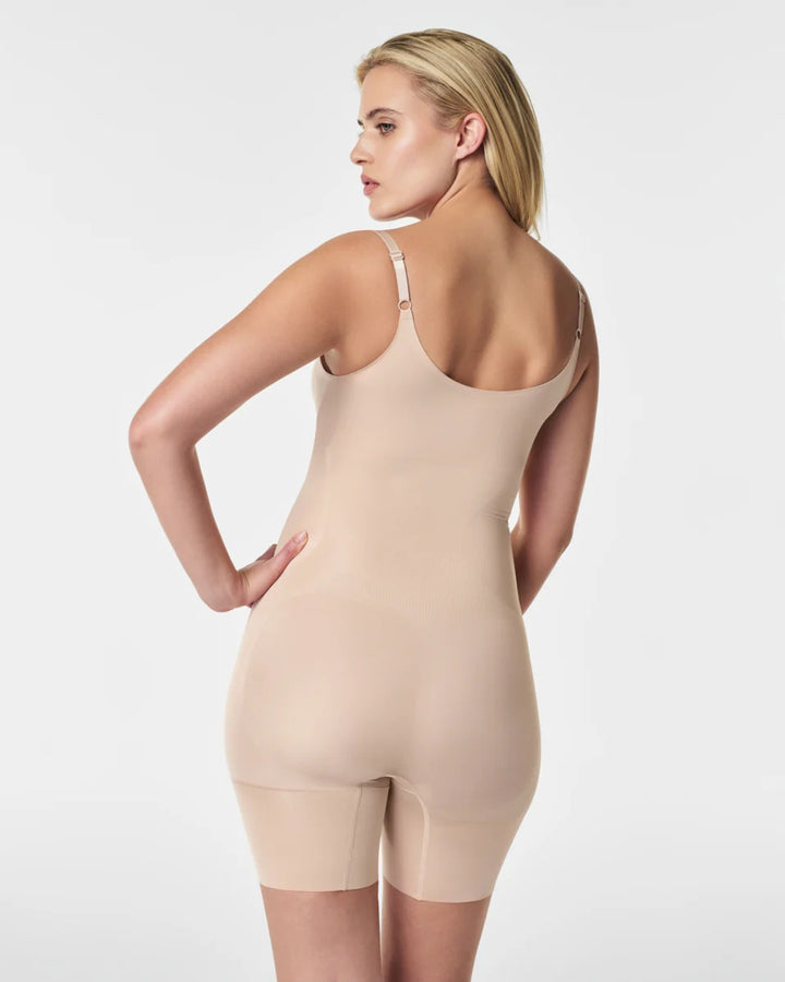 Open-Bust Mid-Thigh Bodysuit