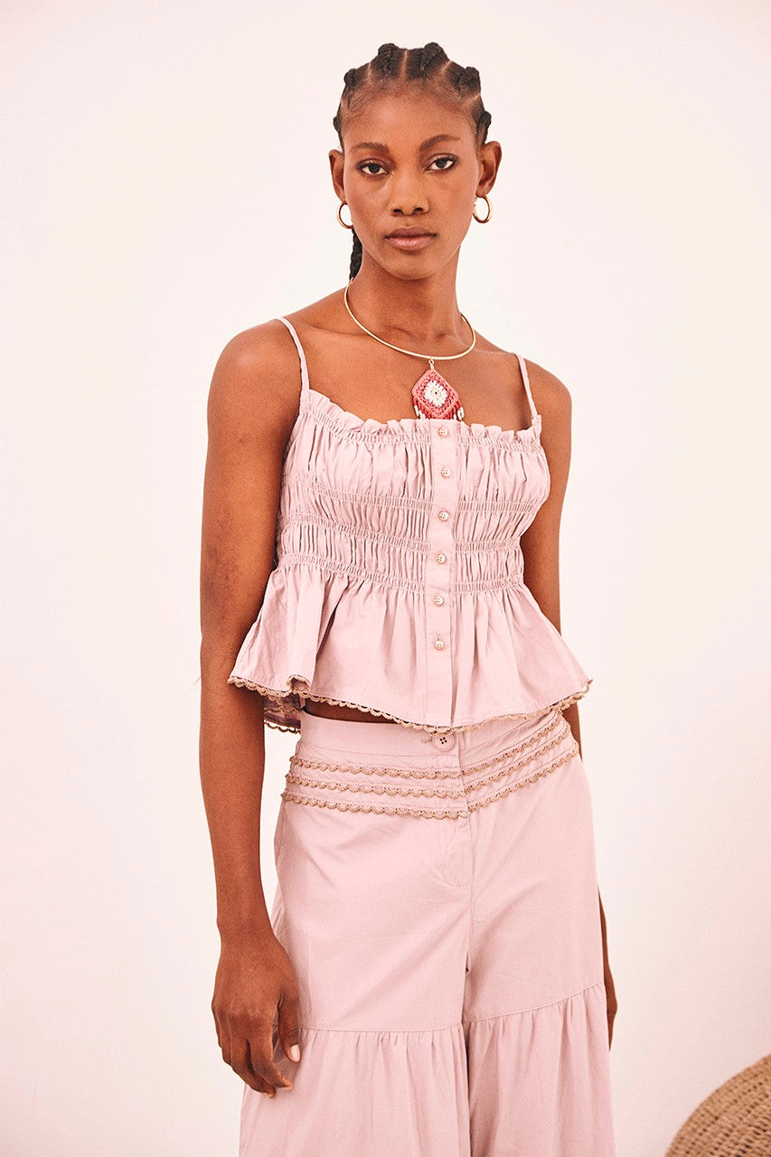 Smock Crop Top