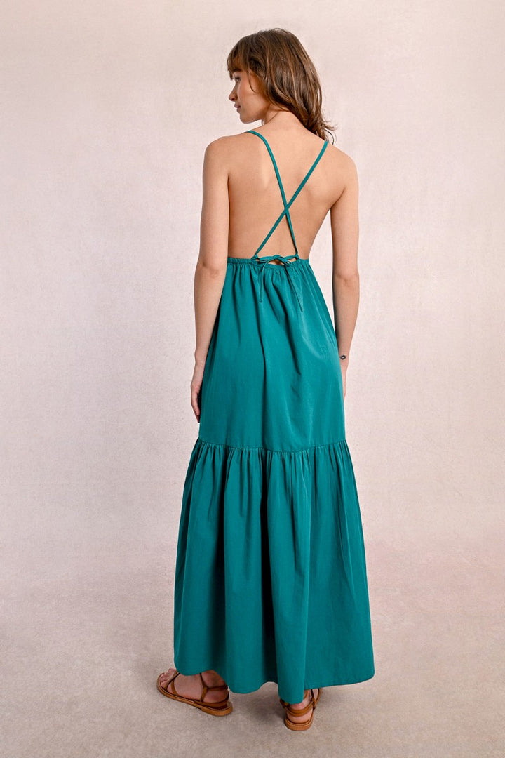 Long dress crossed in the back