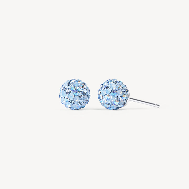Denim Sparkle Ball™ Stud Earrings 8mm