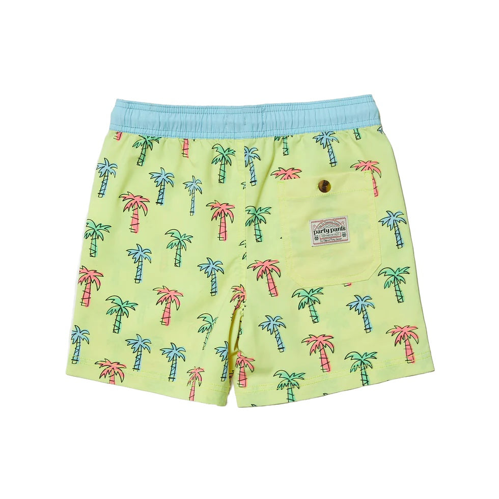 Little Trees Yellow Boys Party Short