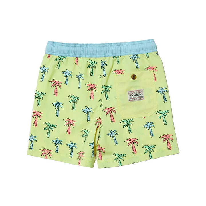 Little Trees Yellow Boys Party Short