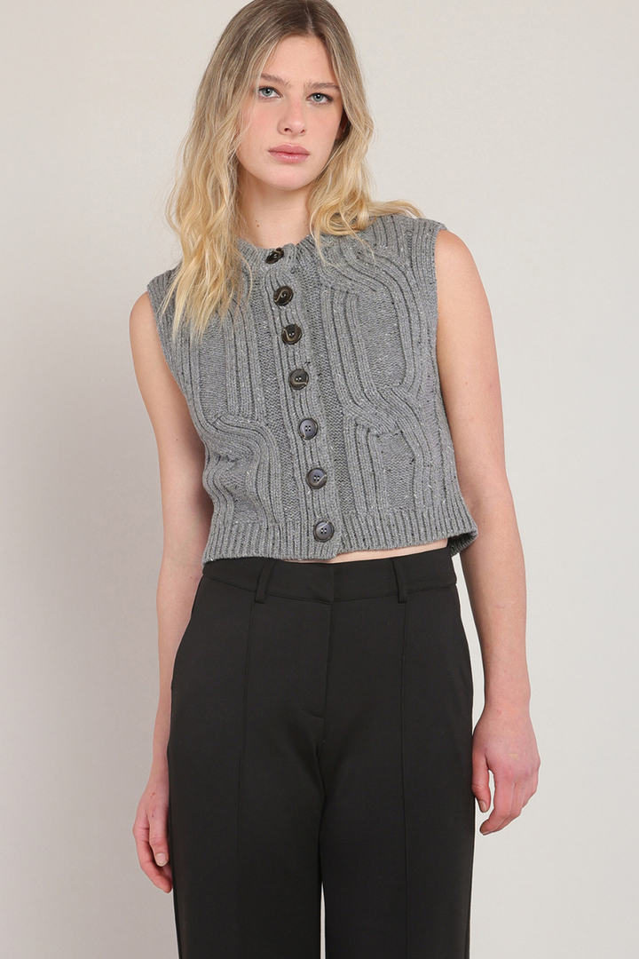 Room 34 Kennedy Cable Sweater Vest