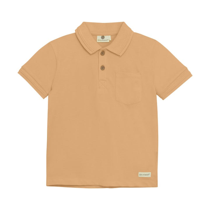Organic Cotton Polo in Salmon