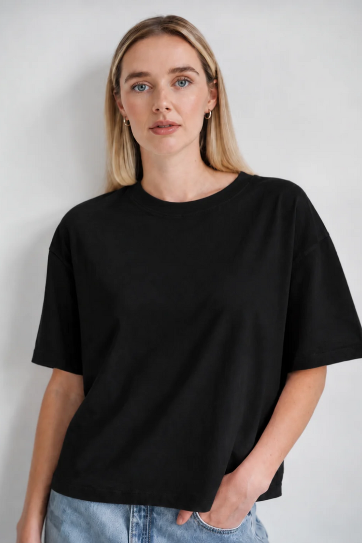 Brunette The Label Crystal Boxy Tee