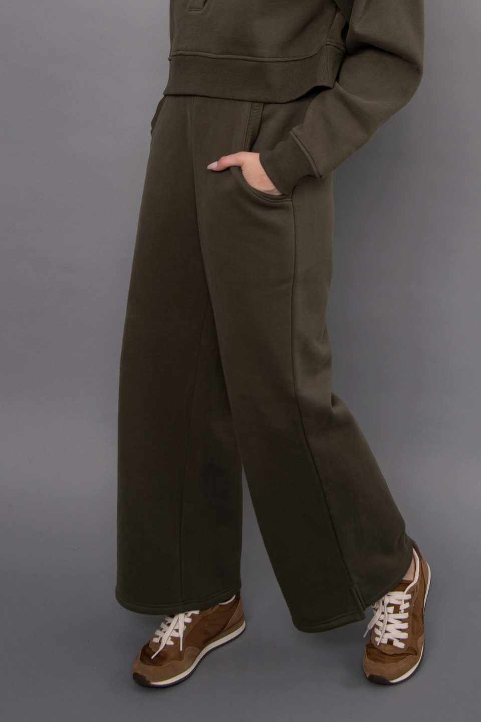 RD Style Pandora Fleece Drawstring Pull-On Pant with Side Slits