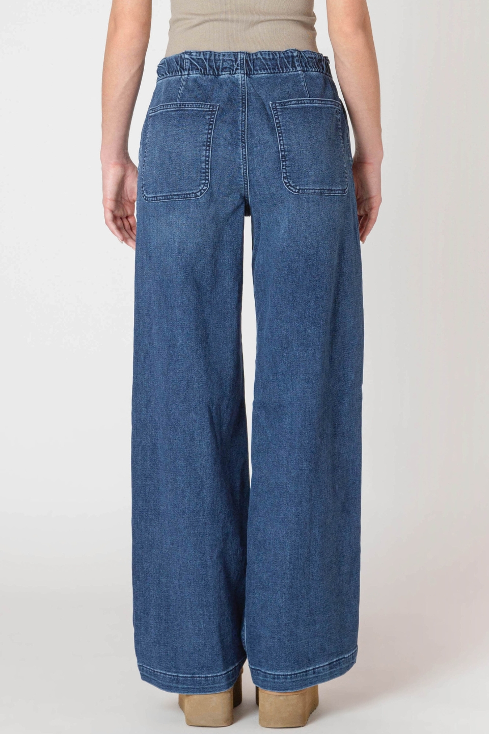 Lottie Wide Leg Denim Pant