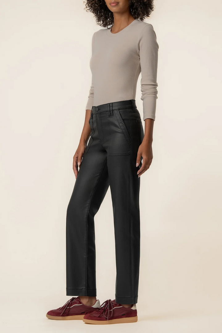 KUT From The Kloth Avery Coated High Rise Straight Leg