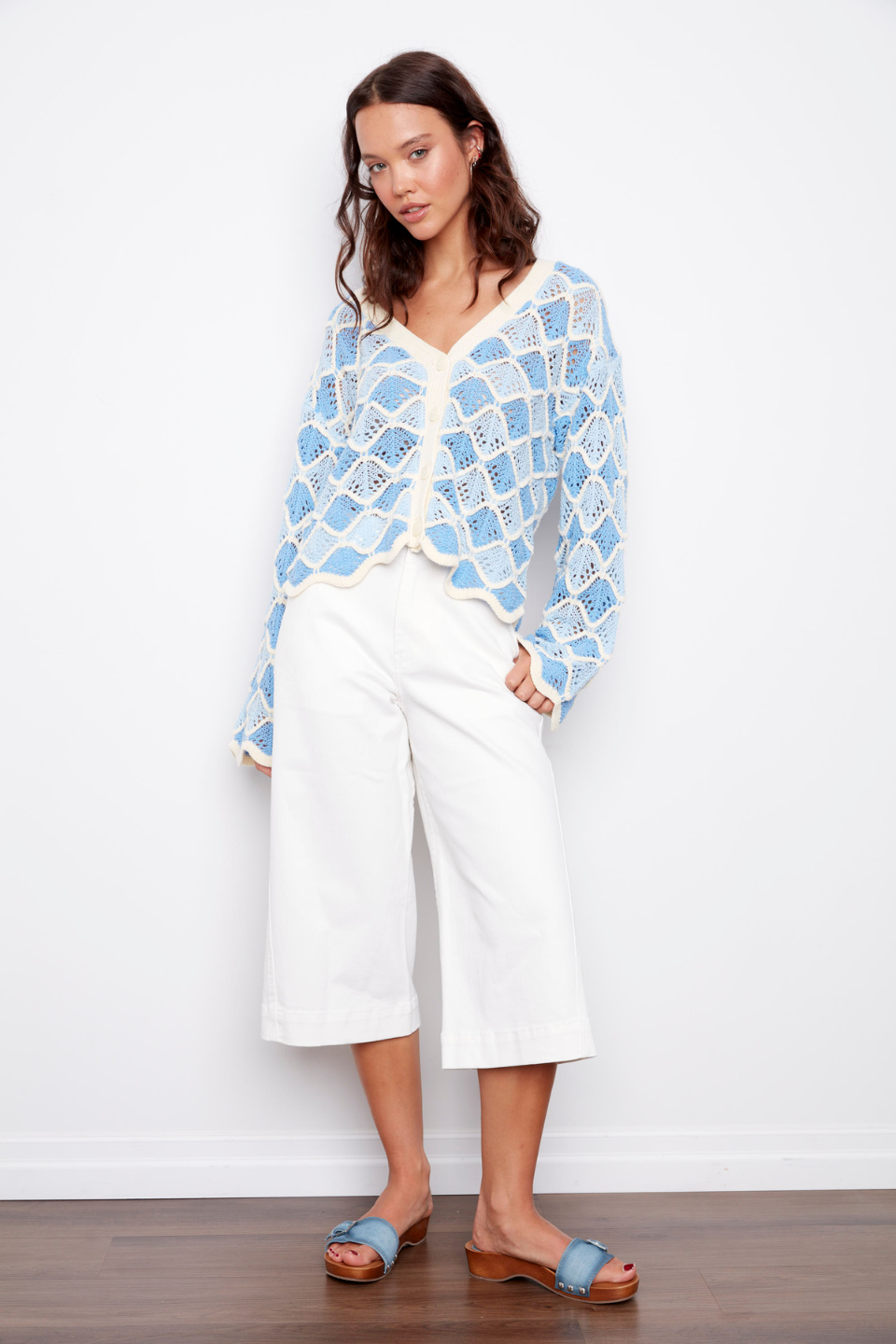 Kilda V-Neck Cardigan - Hot Peppers Clothing