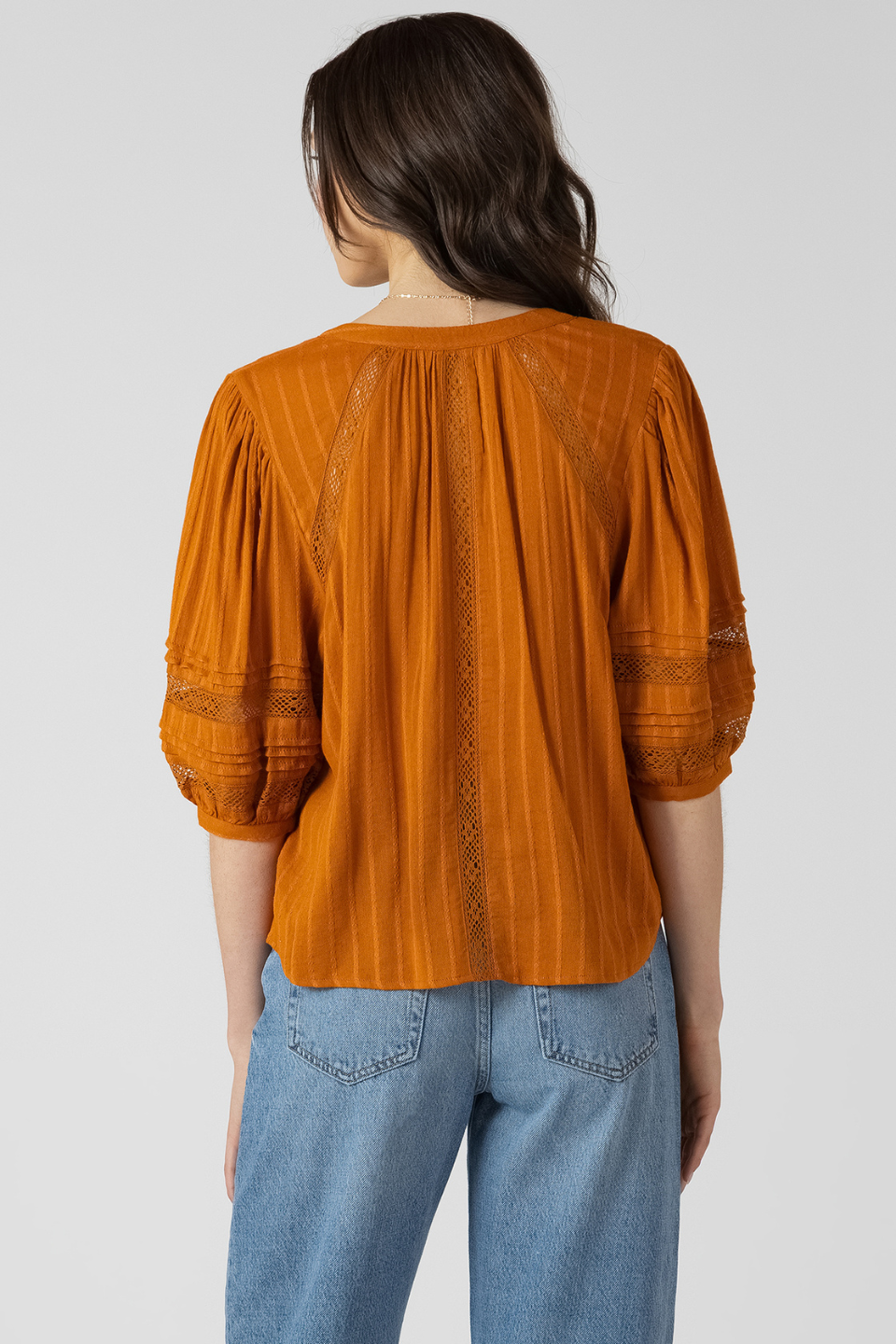 Dex Goldie Pintuck Blouse - Hot Peppers Clothing