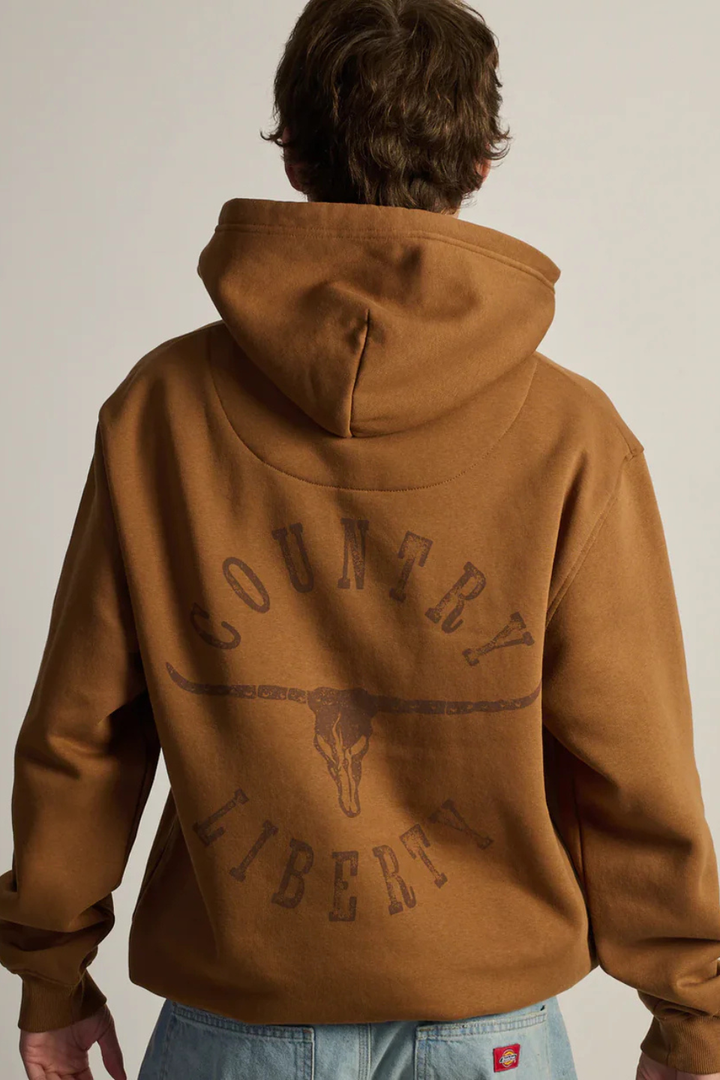 Country Liberty Brown Rebel Hoodie COUNTRY LIBERTY