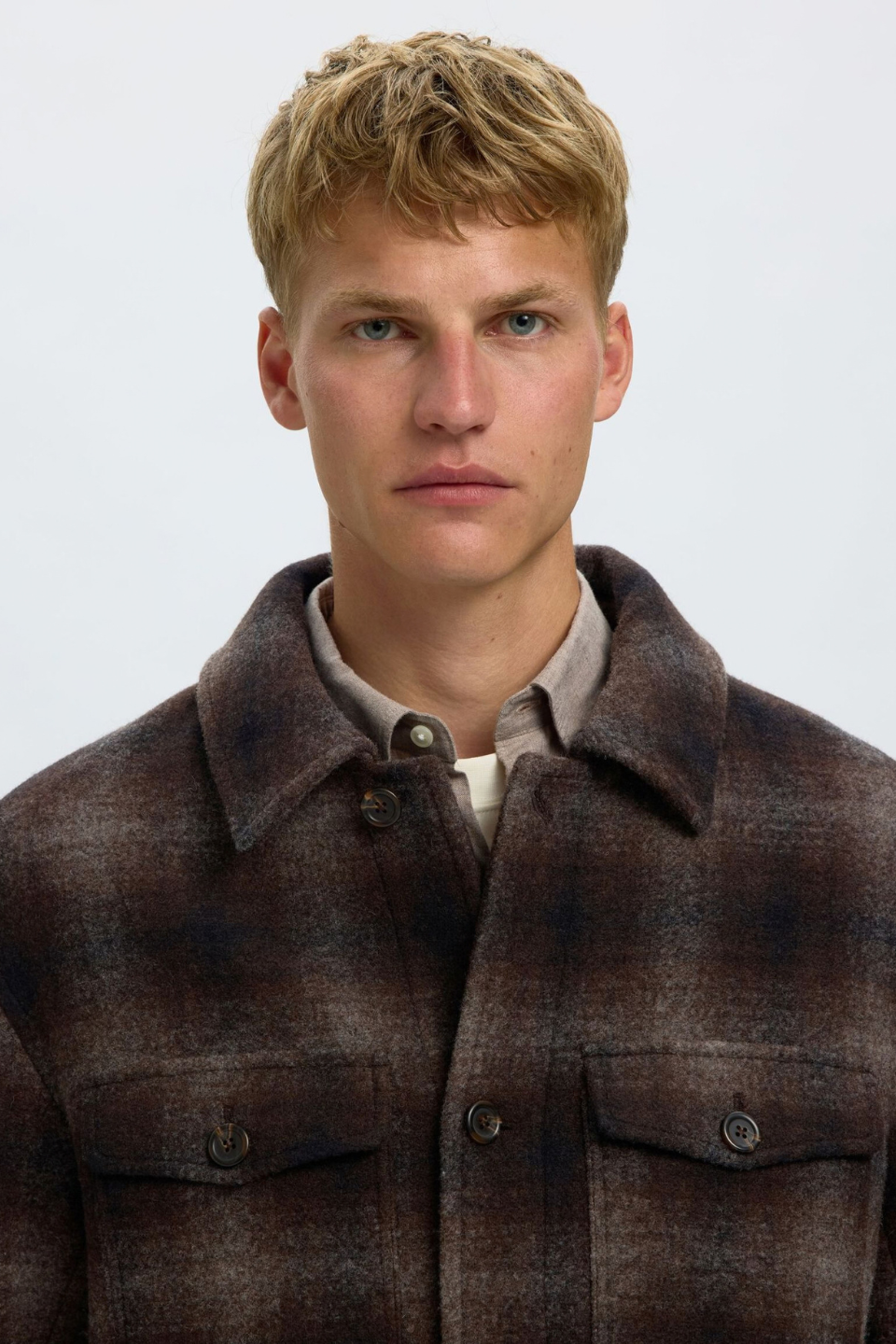 Selected Homme Mitch Wool Blend Shacket
