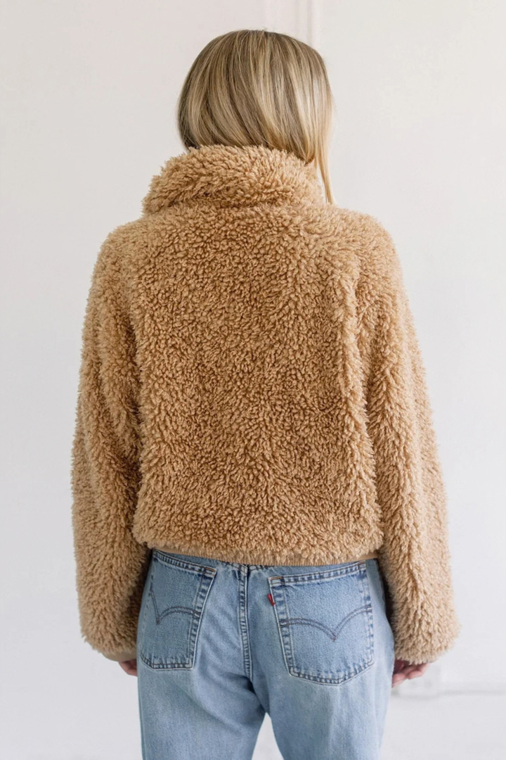 Brunette The Label Teddy Bear Sherpa Jacket