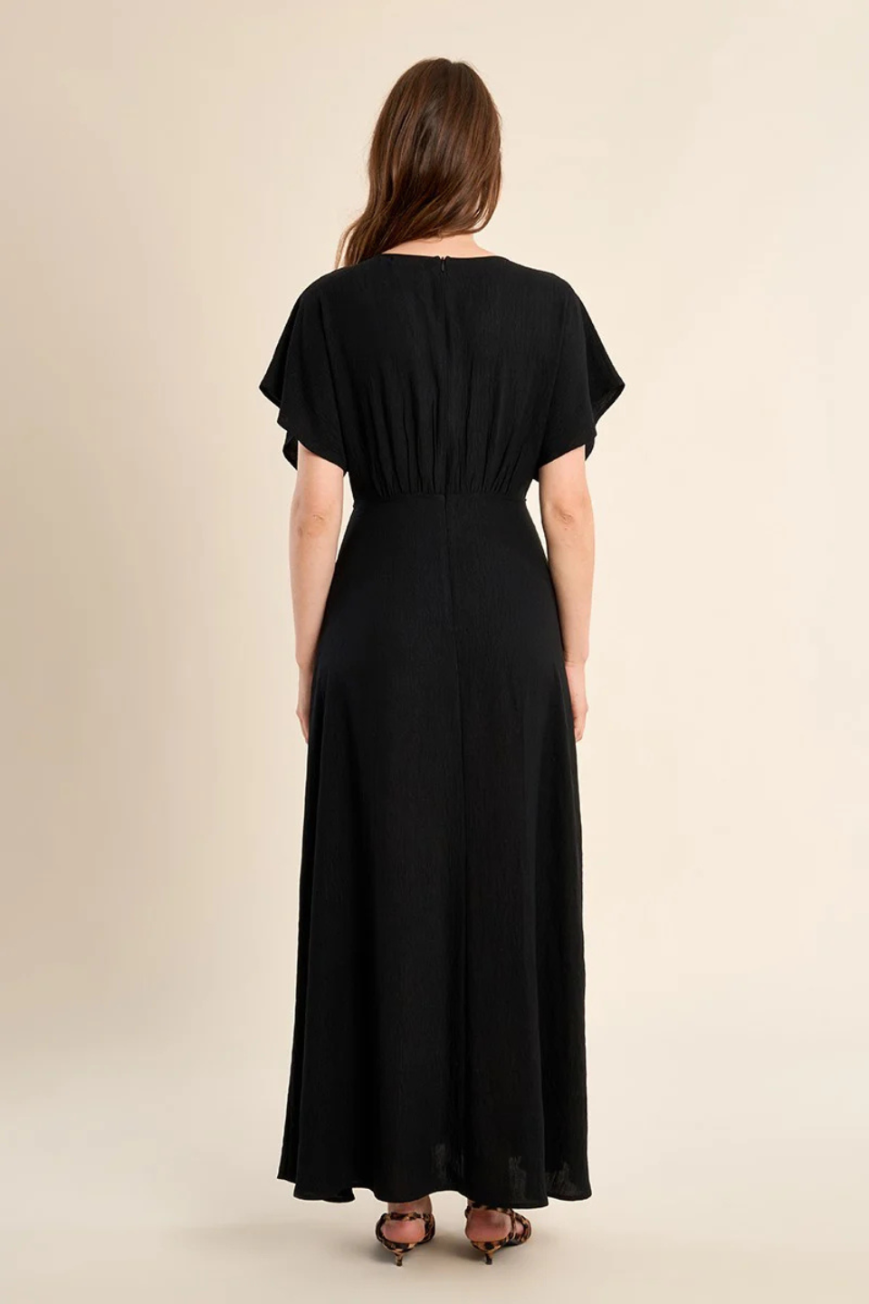 MOLLY BRACKEN Long dress, V-neck - Hot Peppers Clothing